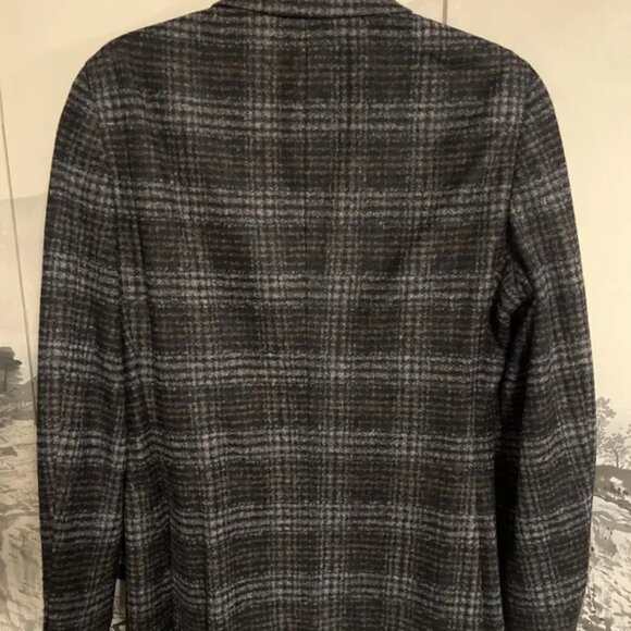 Reiss Charcoal Check Blazer 38 Focus - Picture 3 of 9